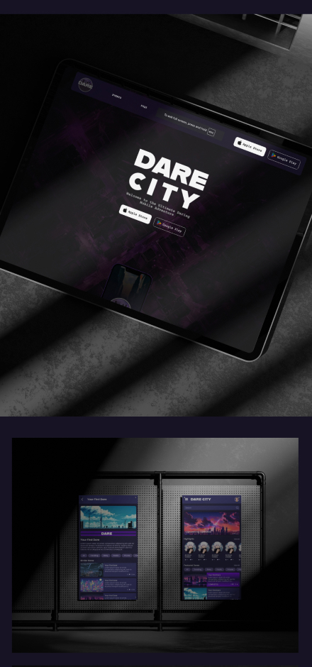 Darecity portfolio image for mobile